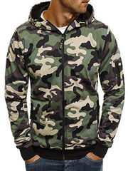 Camouflage Hooded Jacket For Men - Stylish And Versatile Outdoor Wear