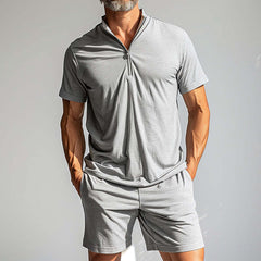 Men's Simple Breathable And Comfortable Sports Suit MTA1710C5P