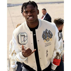 Stylish Embroidered Varsity Jacket for Men - Perfect for Casual and Sporty Looks