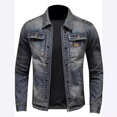 Stylish Men's Denim Jacket - Perfect for Casual and Outdoor Adventures