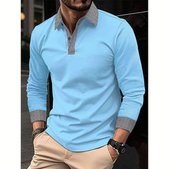 Stylish Men's Long Sleeve Polo Shirts - Perfect For Casual And Formal Occasions