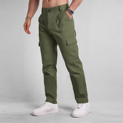 Men's Cargo Pants with Multiple Pockets and Stylish Design