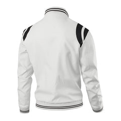 Stylish Men's Bomber Jacket with Contrast Stripes for Modern Fashionistas