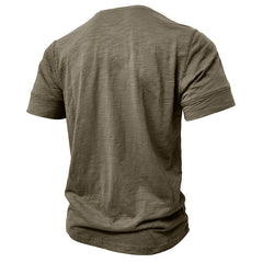 Men's Casual Henley T-Shirt - Stylish and Comfortable for Everyday Wear