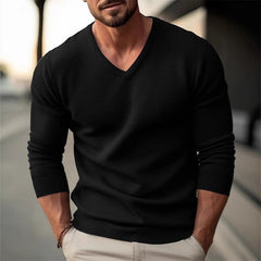 Classic V-Neck Sweater for Men - Perfect for Casual and Formal Wear
