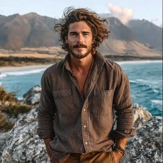 Casual Coastal Style: Relaxed Linen Shirt