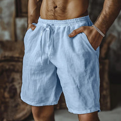 Men's Casual Drawstring Shorts with Side Pockets - Perfect for Summer Outings