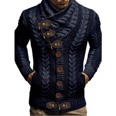 Stylish Cable Knit Cardigan Sweater for Men - Perfect for Casual and Formal Wear