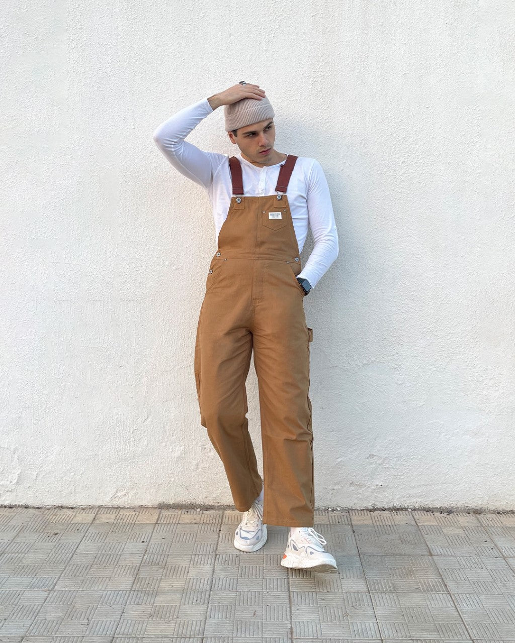 Relaxed Fit Duck Bib Overalls