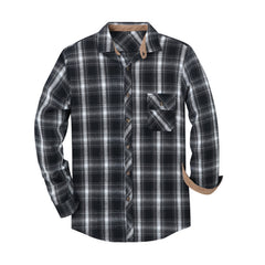 Classic Plaid Long Sleeve Shirt For Men - Stylish And Comfortable Design