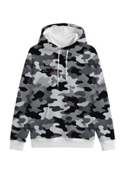 Camouflage Print Hoodie with Contrast Trim for Men - Perfect for Casual Wear and Outdoor Activities