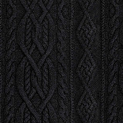 Men's Vintage Stand Collar Knitted Cable Sweater 63163731X