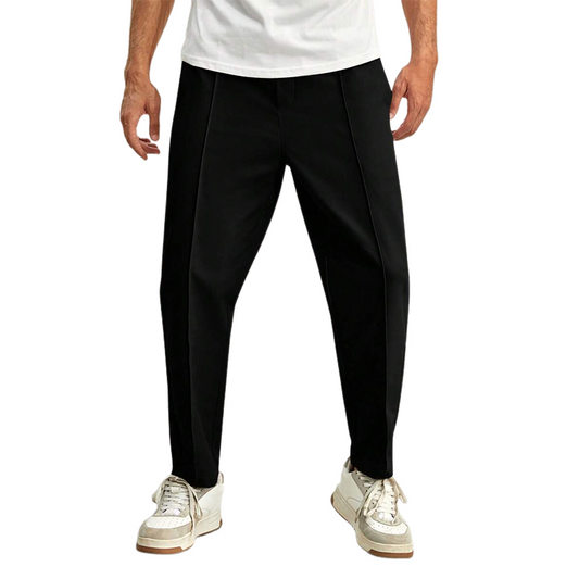Men's Solid Color Casual Elastic Waist Pants MTA0351D2X