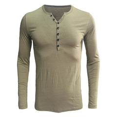 Men's Stylish Henley Shirt - Perfect for Casual and Semi-Formal Occasions