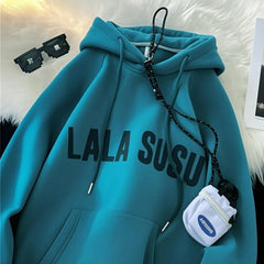 Stylish Hoodie with Trendy Lettering for Casual Wear