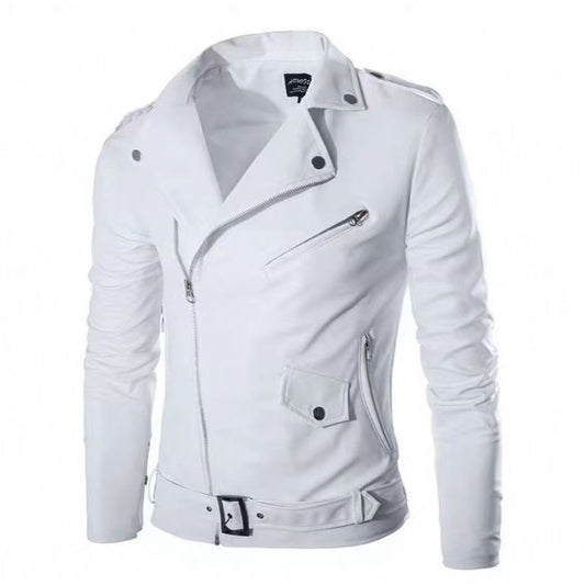 Stylish Men's Biker Jacket - Perfect For Casual And Fashionable Looks