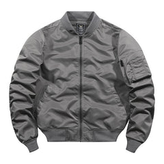 Stylish Burgundy Bomber Jacket for Men - Perfect for Casual and Outdoor Adventures