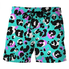 Men's Leopard Print Comfortable Breathable Shorts 03984898P