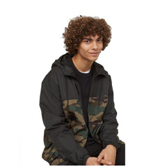 Camouflage Panel Windbreaker Jacket for Men - Perfect for Outdoor Adventures