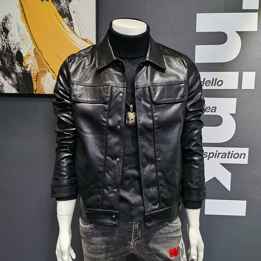 Stylish Men's Leather Jacket for Modern Fashionistas