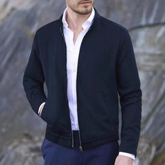 Stylish Men's Zip-Up Jacket for Casual and Formal Wear