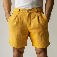 Men's Retro Casual Linen Shorts MTA0987D9TO