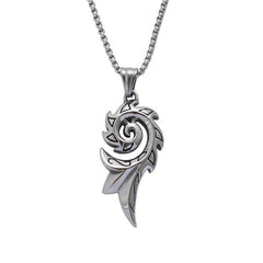 Vintage Casual Flame Necklace 25924401TO