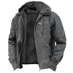 Winter Warmth Hooded Jacket with Faux Fur Lining - Perfect for Cold Weather
