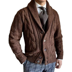 Stylish Cable Knit Cardigan For Men - Perfect For Casual And Formal Occasions