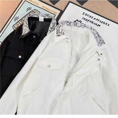 Stylish Snake Print Collar Jacket for Casual and Fashionable Looks