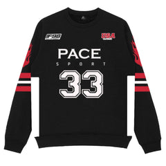 Sporty Crewneck Sweatshirt with Bold Number Design for Active Enthusiasts