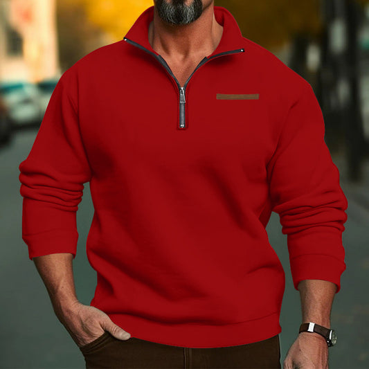 Men's Stylish Half-Zip Pullover for Casual and Outdoor Wear