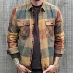 Plaid Flannel Shirt Jacket For Men - Stylish And Versatile Outerwear