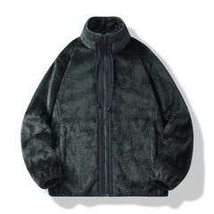 Cozy Fleece Jacket for Winter - Warm and Stylish Outerwear with Zipper Closure
