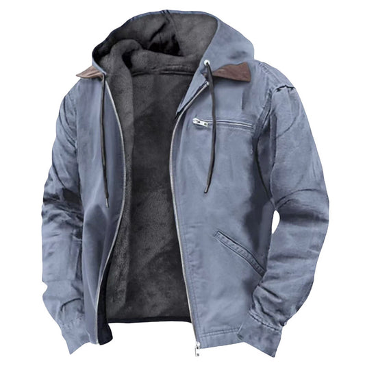 Winter Warmth Hooded Jacket with Faux Fur Lining - Perfect for Cold Weather
