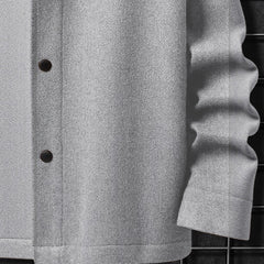 Stylish Men's Grey Button-Up Jacket for Modern Fashionistas
