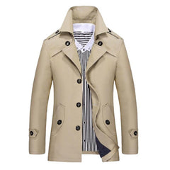 Men's Mid-length Lapel Trench Coat 55213486F