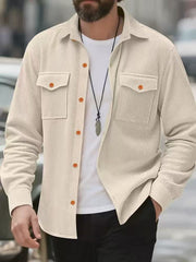 Stylish Corduroy Shirt Jacket for Men - Perfect for Casual and Outdoor Adventures