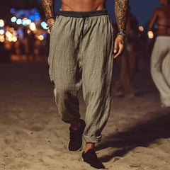 Casual Grey Harem Pants for Summer Nights