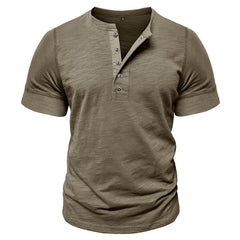 Men's Casual Henley T-Shirt - Stylish and Comfortable for Everyday Wear