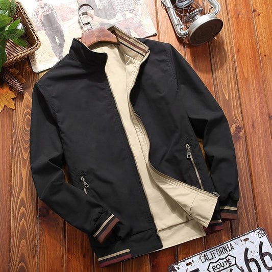 Men's Casual Stand Collar Jacket - Perfect for Outdoor Adventures and Everyday Wear