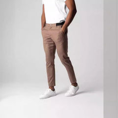 Men's Slim Fit Navy Trousers - Stylish and Comfortable for Modern Gentlemen