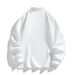High-Neck Pullover with Embossed Adventure Print - Perfect for Casual and Outdoor Wear