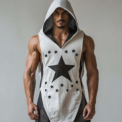 Men's Fashion Fishnet Hooded Tank Top MTA2138C3P
