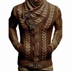 Stylish Cable Knit Cardigan Sweater for Men - Perfect for Casual and Formal Wear