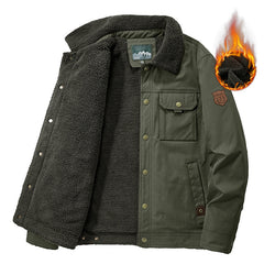 Warm Winter Jacket with Faux Fur Lining for Men - Perfect for Outdoor Activities