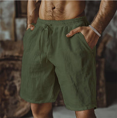 Men's Casual Drawstring Shorts with Side Pockets - Perfect for Summer Outings