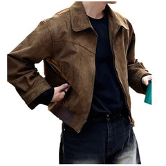 Stylish Brown Jacket for Men - Perfect for Casual and Urban Looks