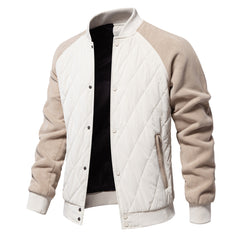 Quilted Panel Bomber Jacket for Men - Stylish and Versatile Winter Outerwear