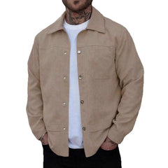 Stylish Black Corduroy Jacket for Men - Perfect for Casual and Urban Looks